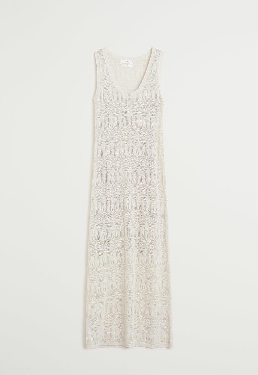 MANGO - Gordon dress - cream 