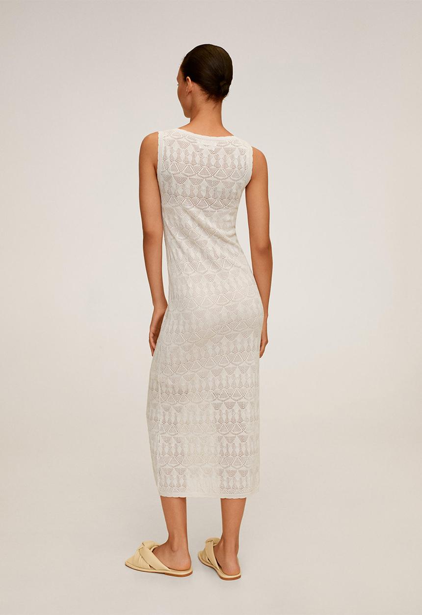 MANGO - Gordon dress - cream 