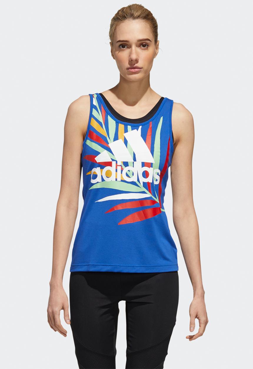 adidas Originals - Farm rio tank top - blue & white