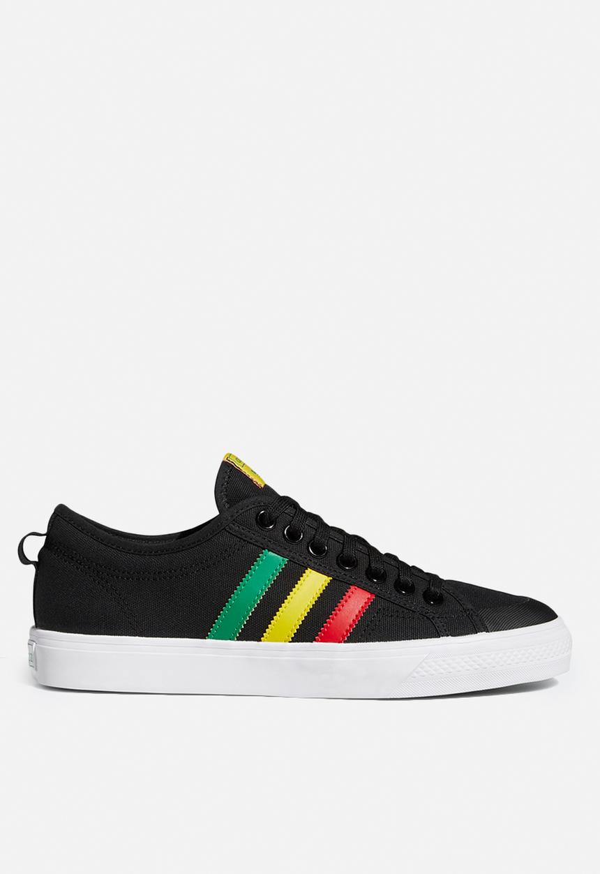 adidas Originals - Nizza shoes - core black / scarlet/ green