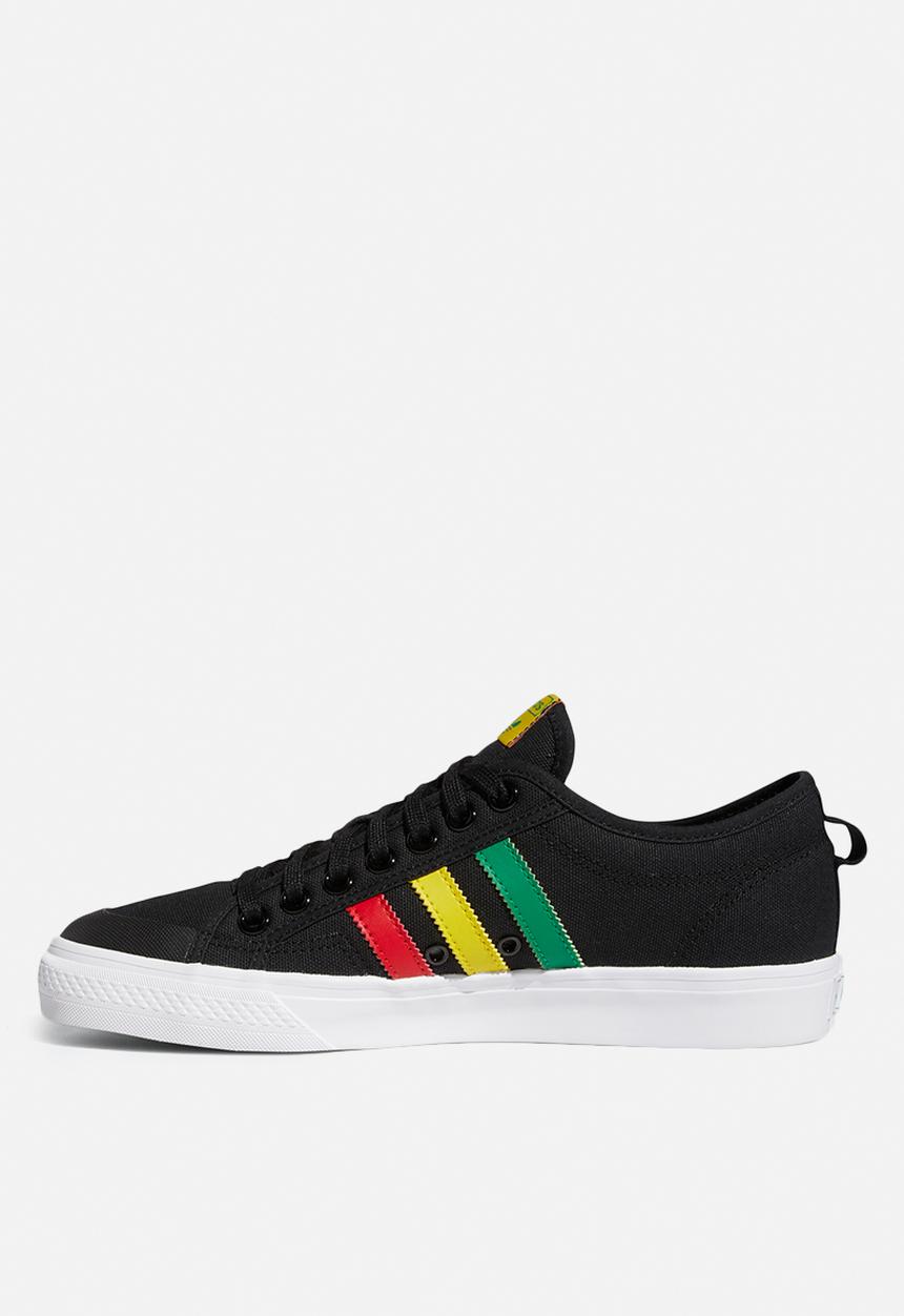 adidas Originals - Nizza shoes - core black / scarlet/ green