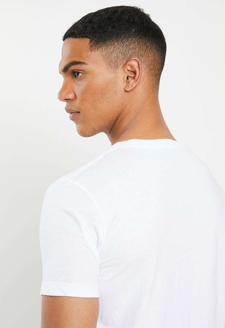 Replay - White foil print tee - white