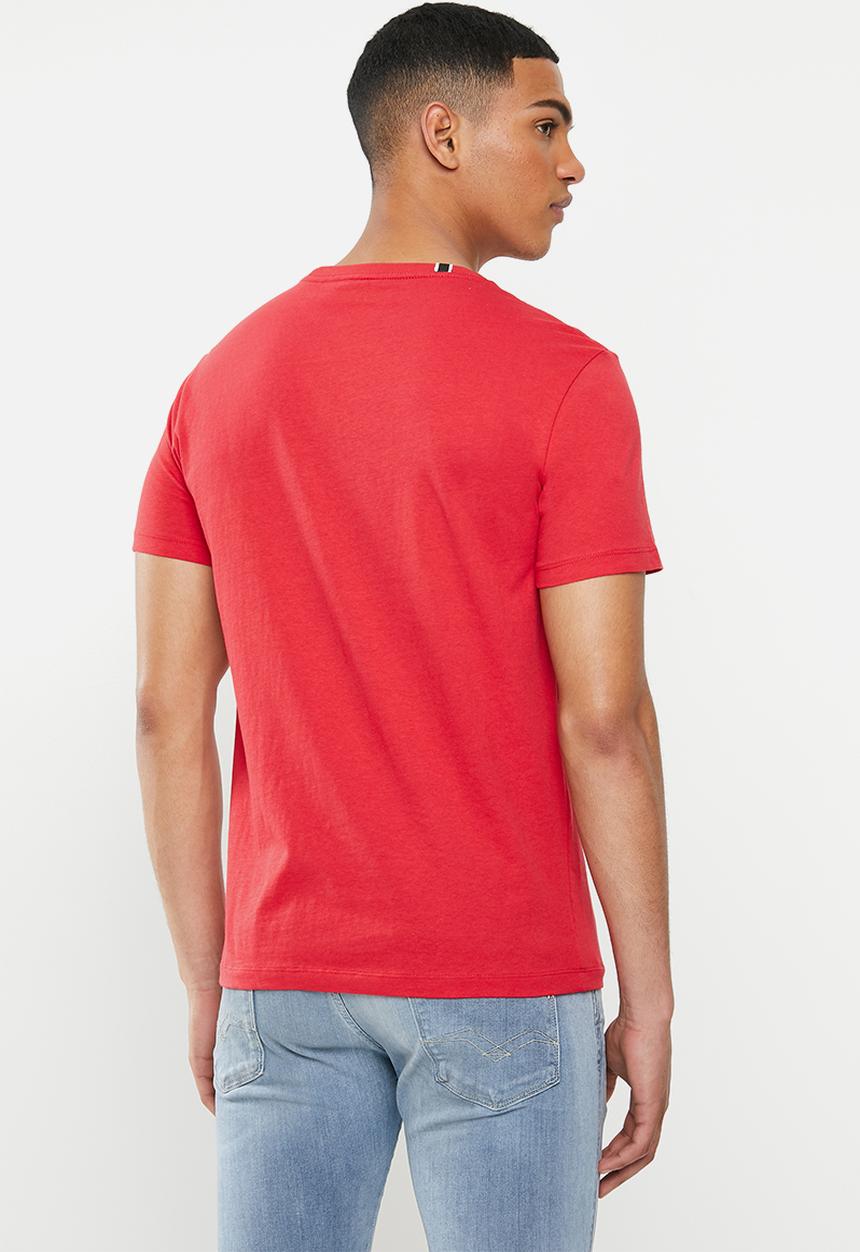 Replay - Red logo tee - red