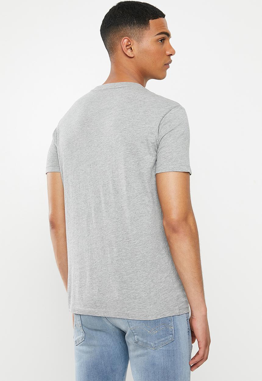 Replay - Grey center chest tee - grey