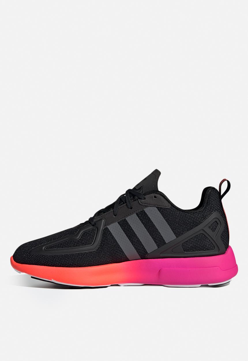 adidas Originals - ZX 2K Flux - core black / grey six / shock pink
