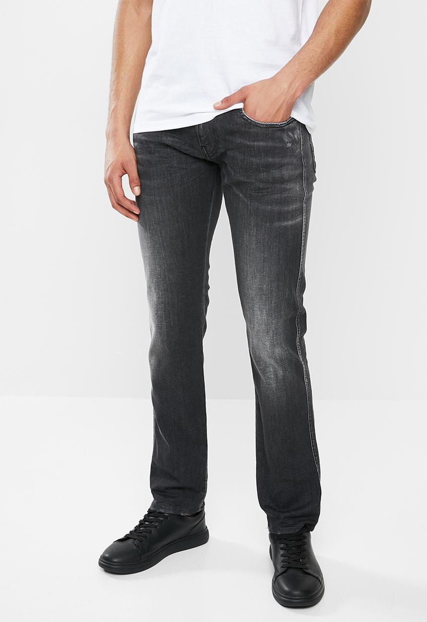 Replay - Slim anbass black washed denim - black