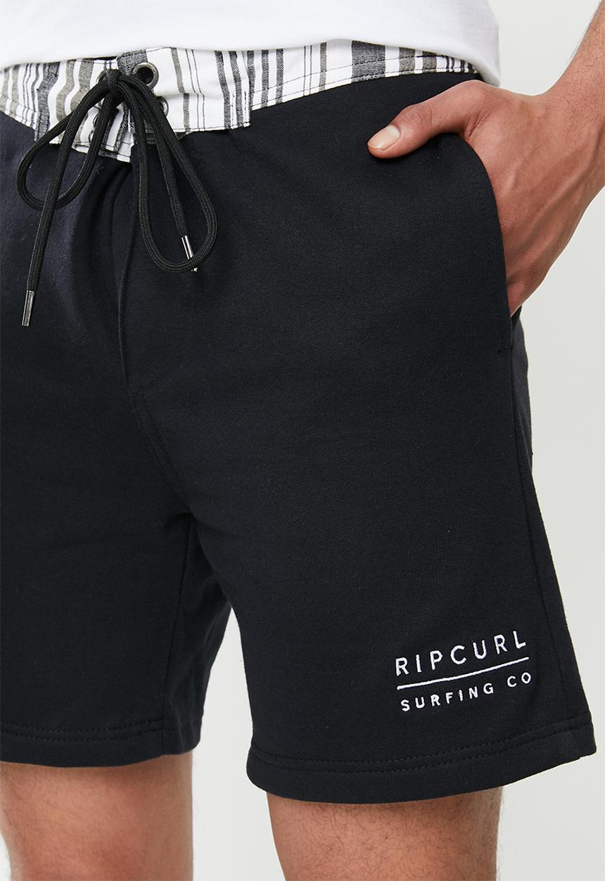 Rip Curl - Stripey relaxed short - black
