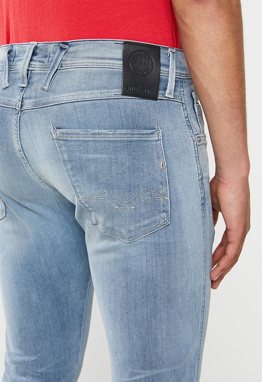 Replay - Slim hyperflex stonewash denim - blue