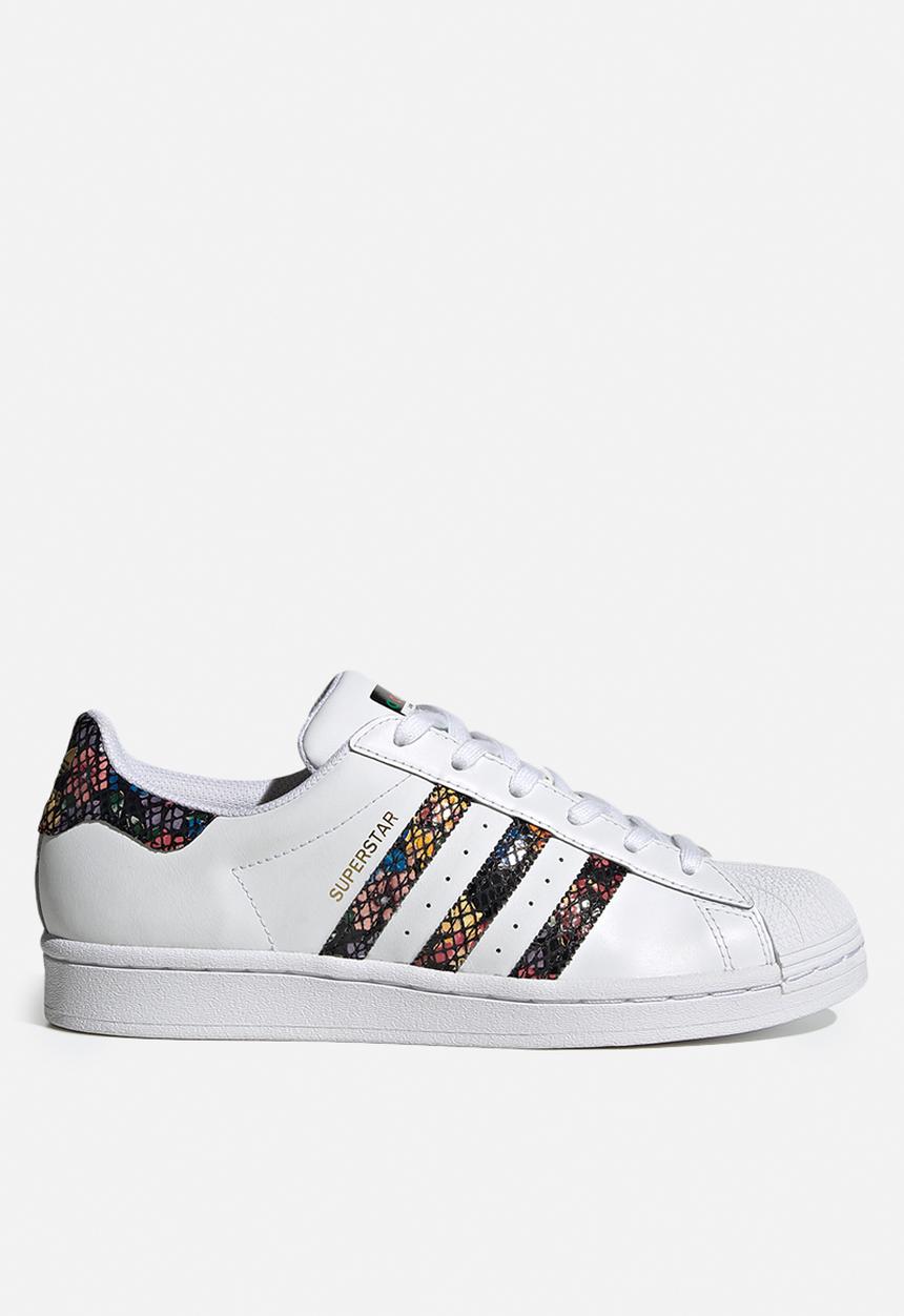 adidas Originals - Superstar shoes - cloud white / core black / red