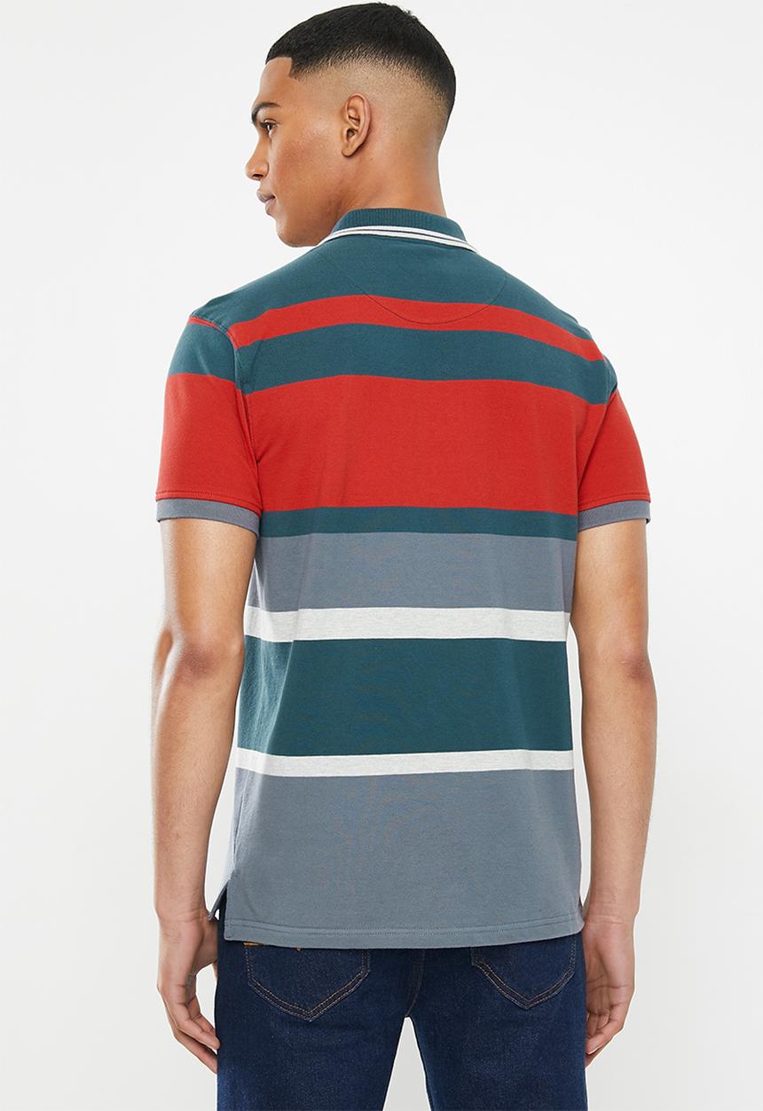 POLO - Jule stripe custom fit golfer - multi