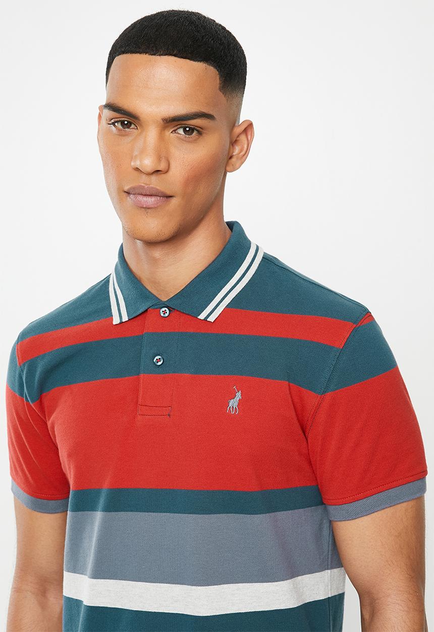 POLO - Jule stripe custom fit golfer - multi