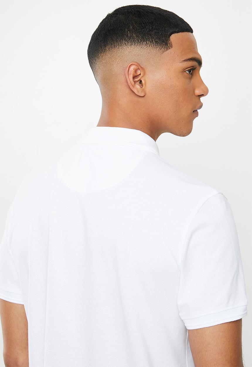 Original Penguin - Raised rib polo - white