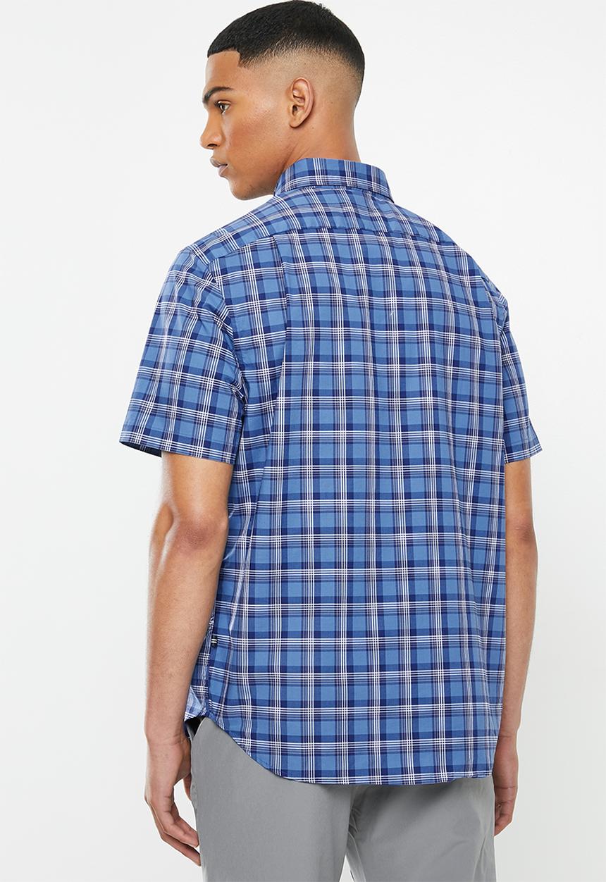 Nautica - Delft print shirt - blue & white