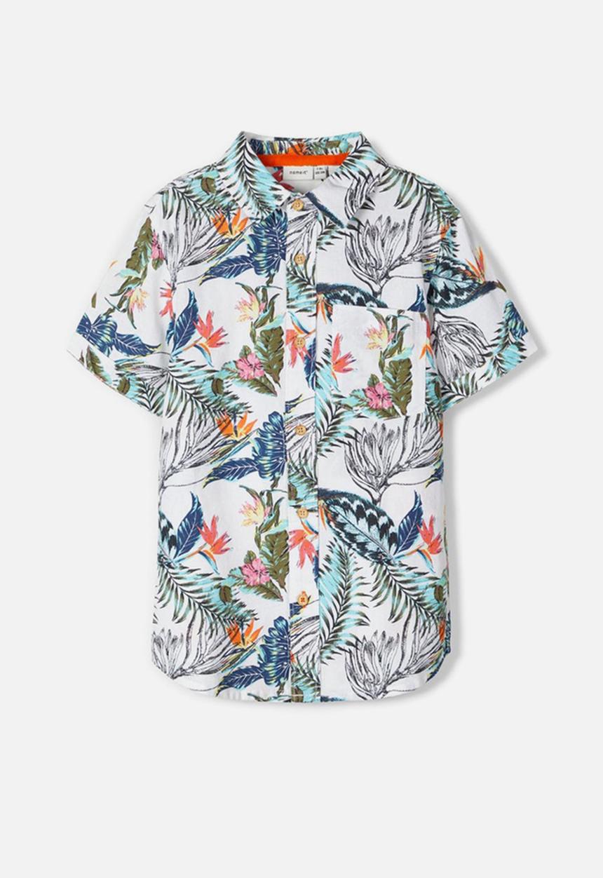 Name It - Hornbill short sleeve shirt - bright white