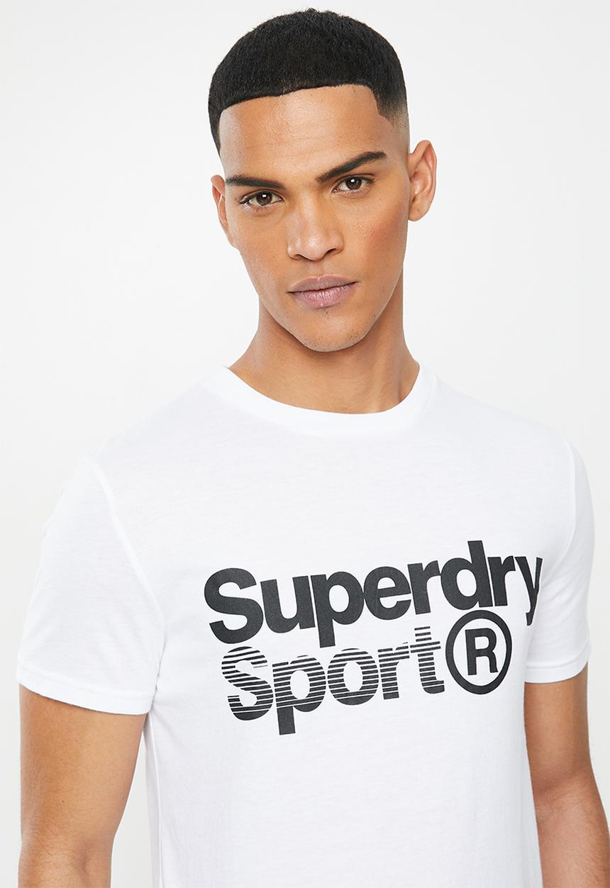 Superdry. - Core sport graphic tee - white