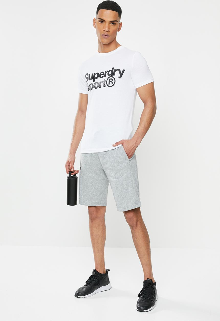 Superdry. - Core sport shorts - grey