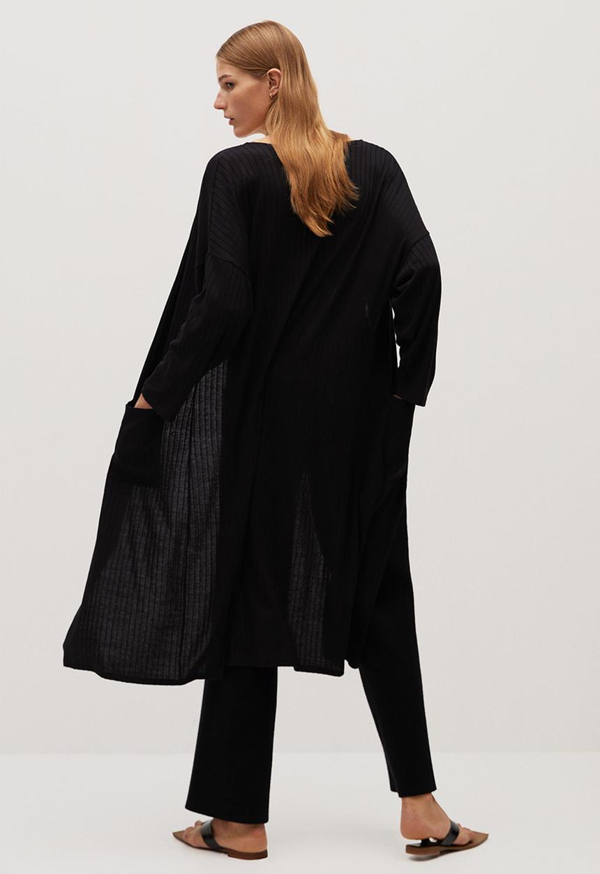 MANGO - Cardigan azalee - black