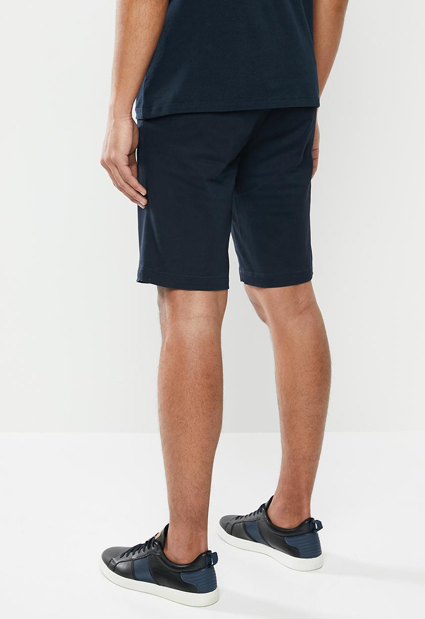 JEEP - Chino stretch twill short - navy 