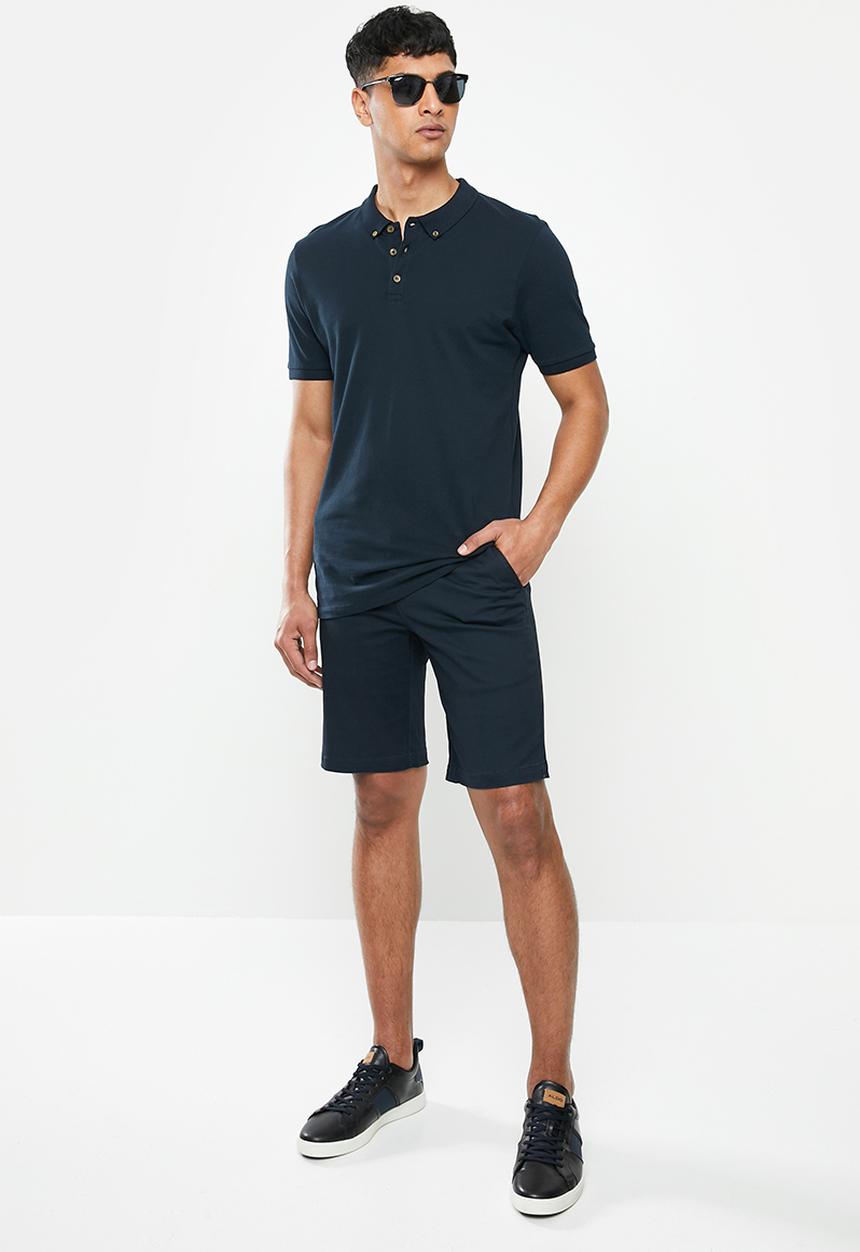 JEEP - Chino stretch twill short - navy 