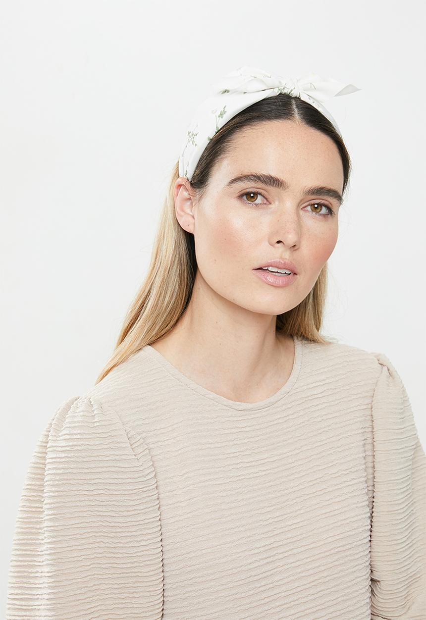 Superbalist - Floral knot aliceband - cream