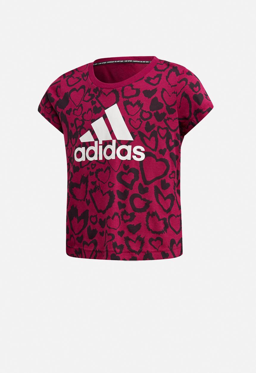 adidas Originals - Girls mh short sleeve graphic tee - multi