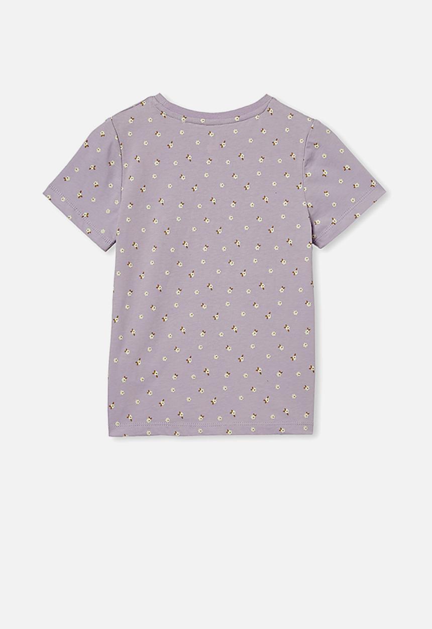 Cotton On - Penelope short sleeve tee - vintage lilac &  ditsy floral