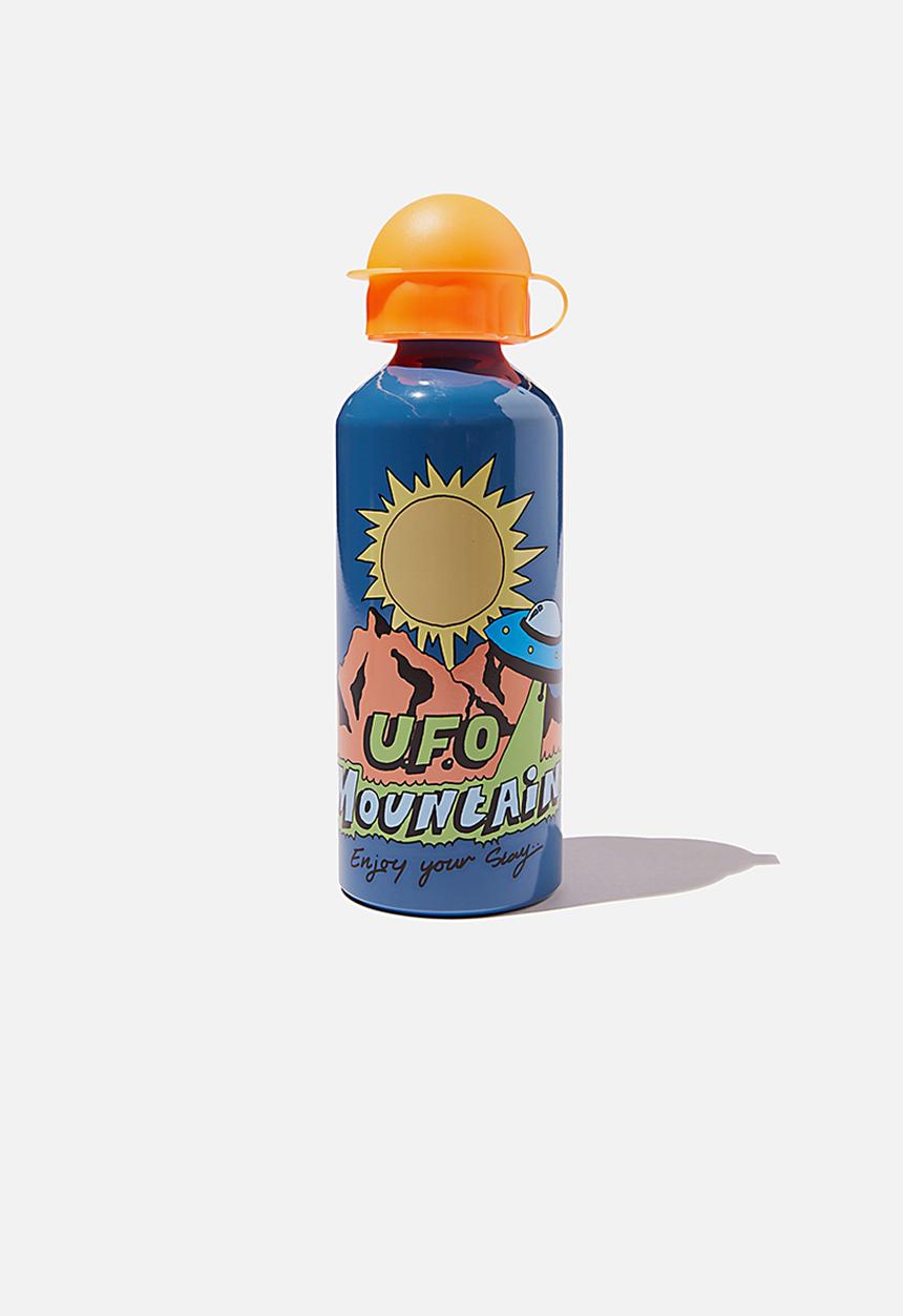 Cotton On - Aluminium drink bottle - ufo mountain