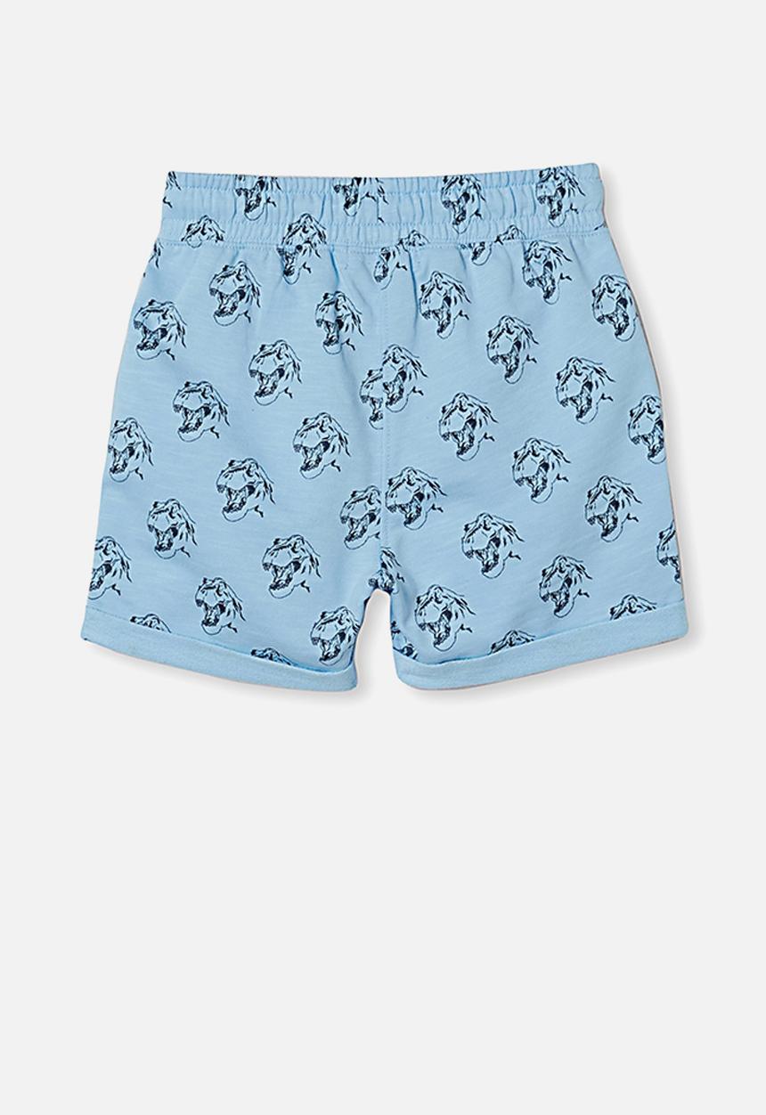 Cotton On - Henry slouch short 60/40 - sky haze/t rex