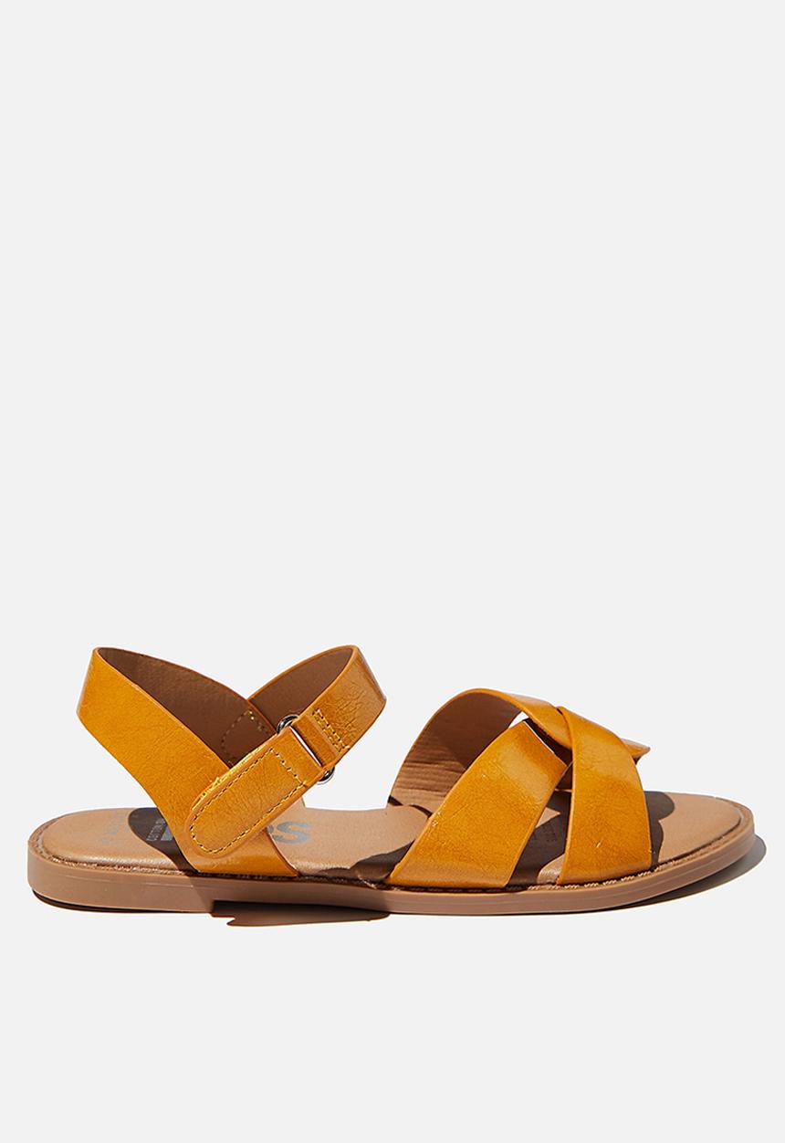 Cotton On - Fisherman weave sandal - honey gold
