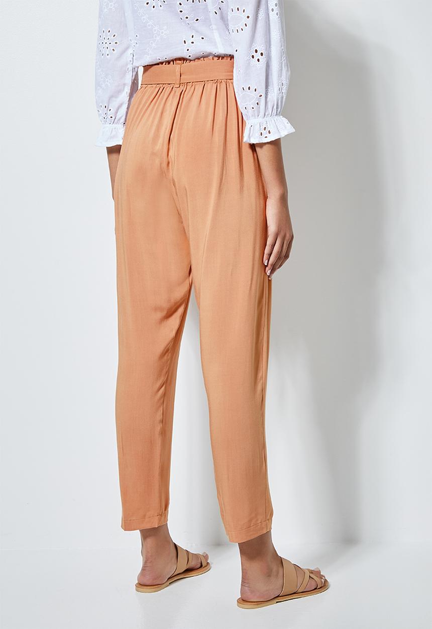 Superbalist - Soft paperbag trousers - neutral