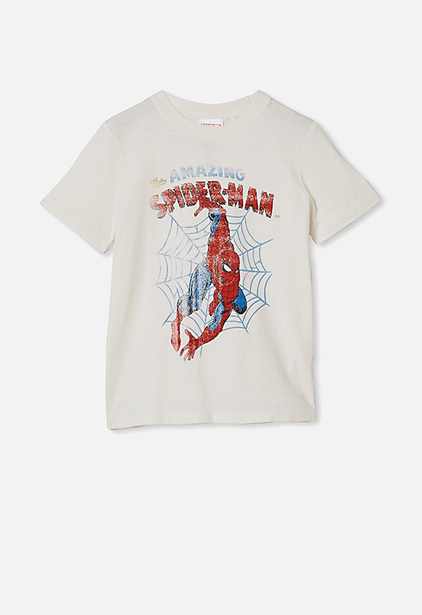 Cotton On - Co-lab short sleeve tee - Spiderman retro white 