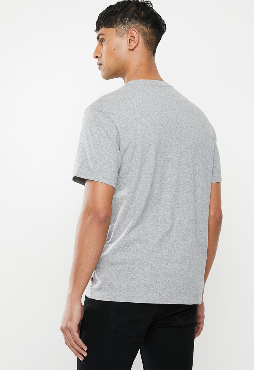 Levi’s® - Short sleeve relaxed fit linear logo tee - grey