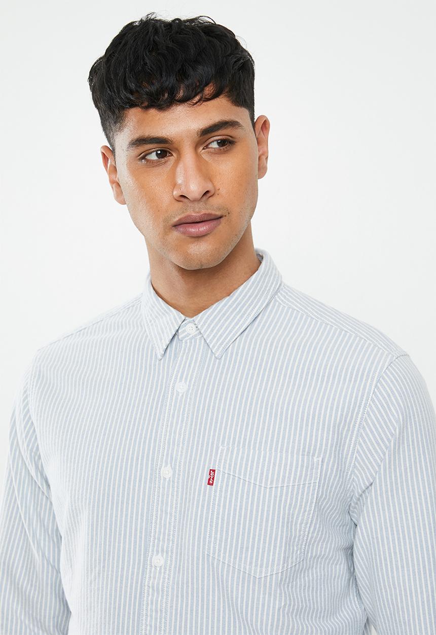Levi’s® - Sunset 1 pocket Amelie stripe standard - blue & white