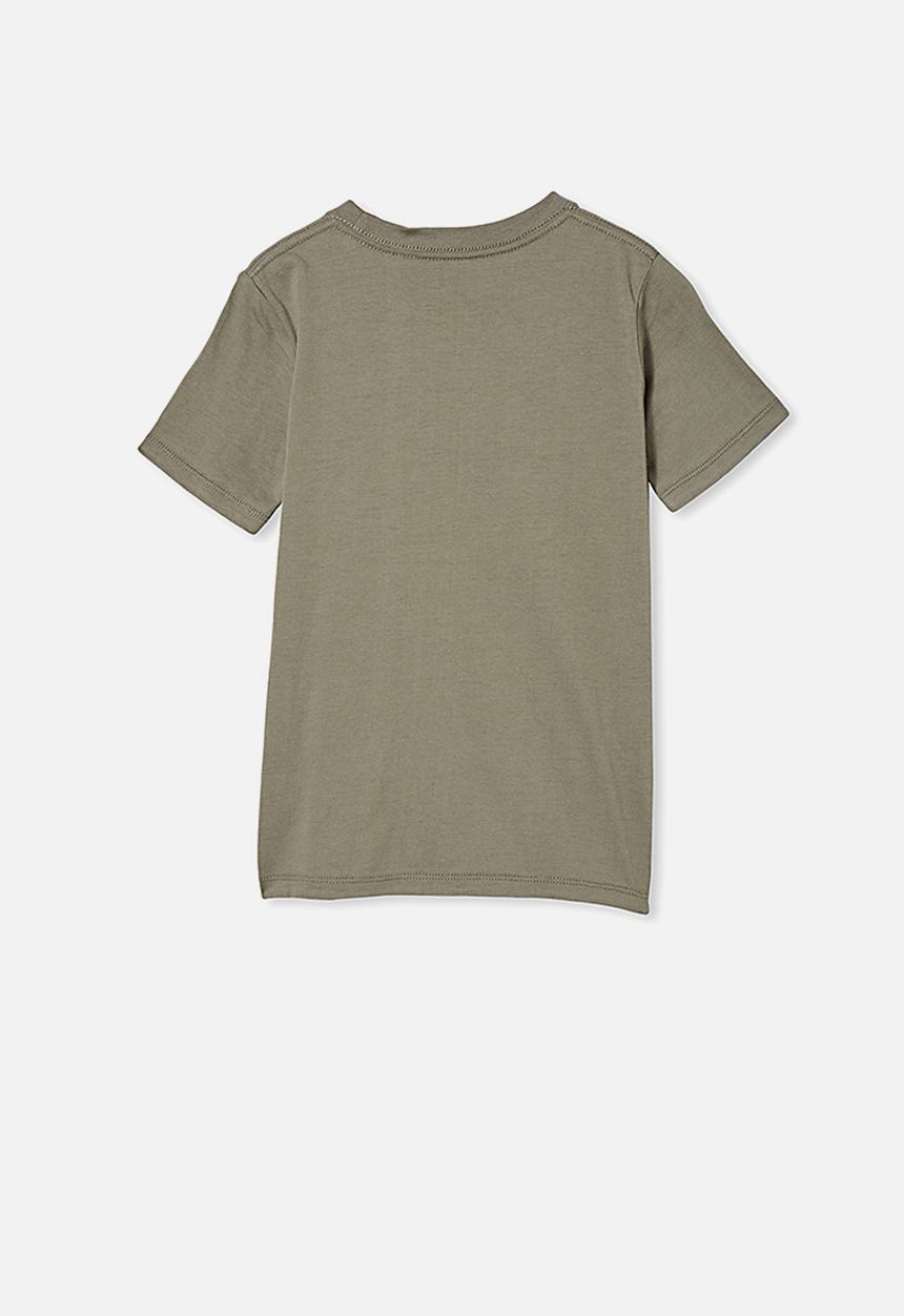 Cotton On - Max skater short sleeve tee - silver sage & freedom cycle