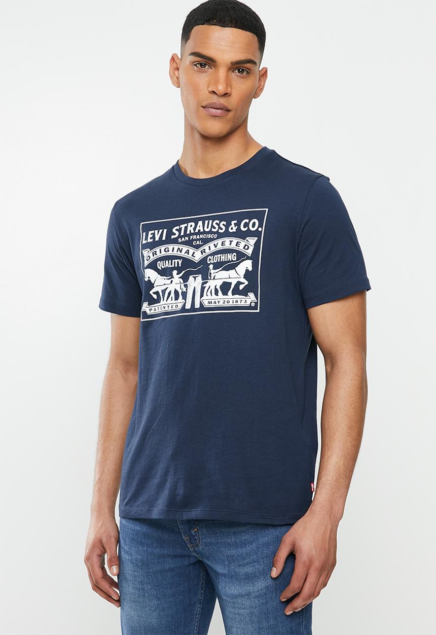 Levi’s® - Two horse graphic box tee - dress blues