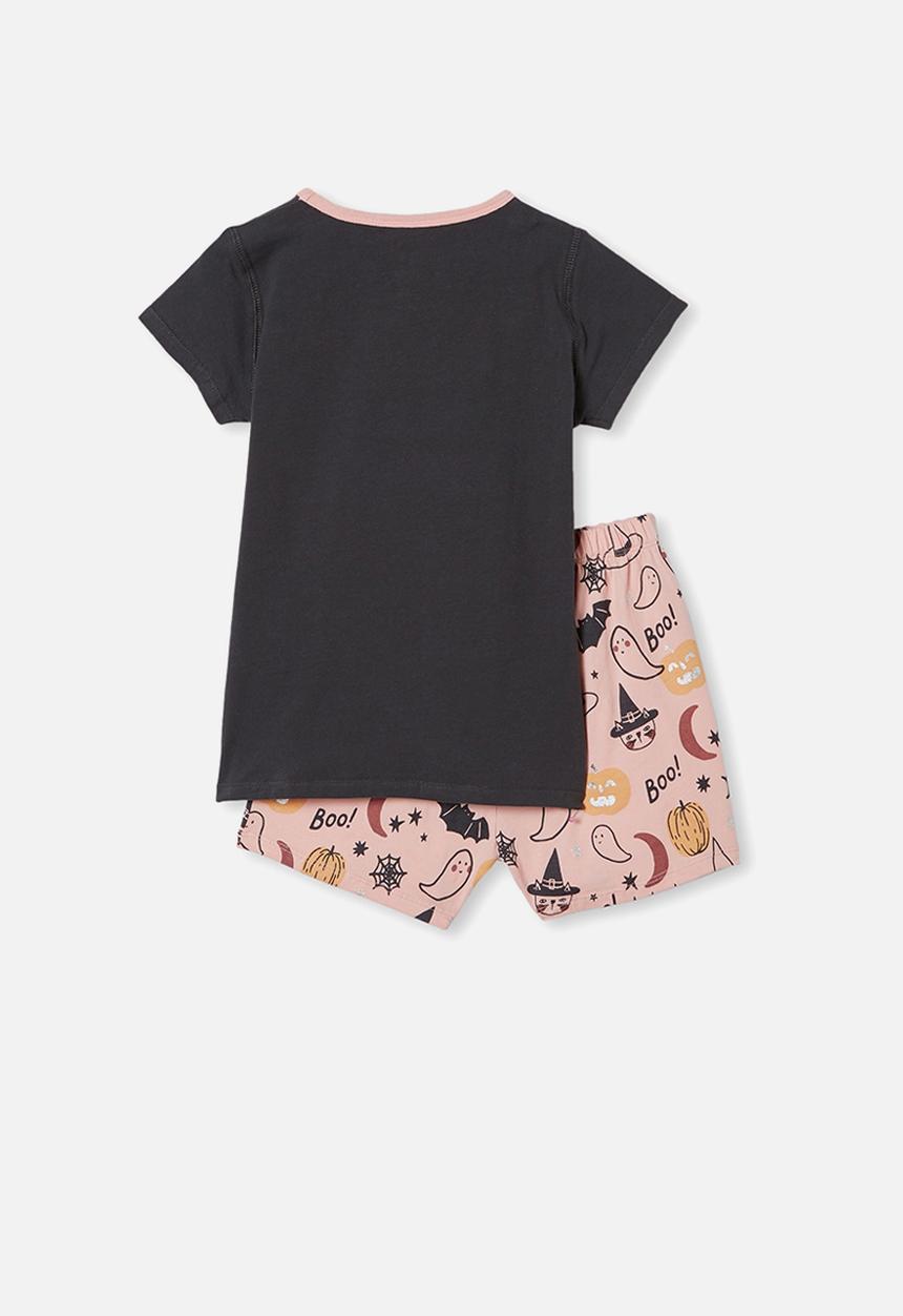 Cotton On - Harpa short sleeve pj set - phantom