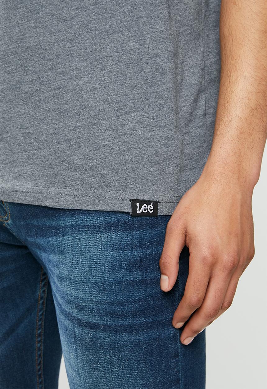 Lee  - Classic logo tee - dark grey