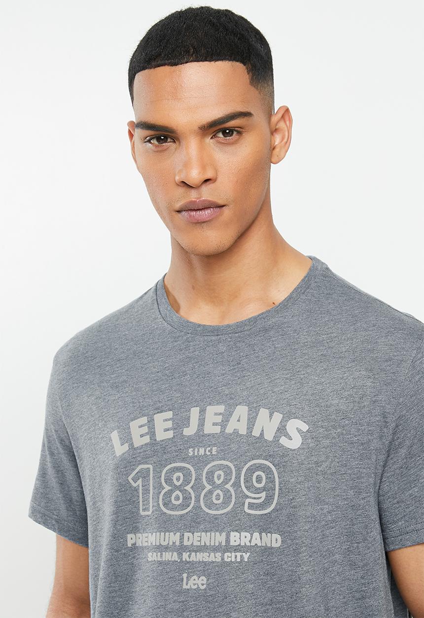 Lee  - Premium denim tee - dark grey