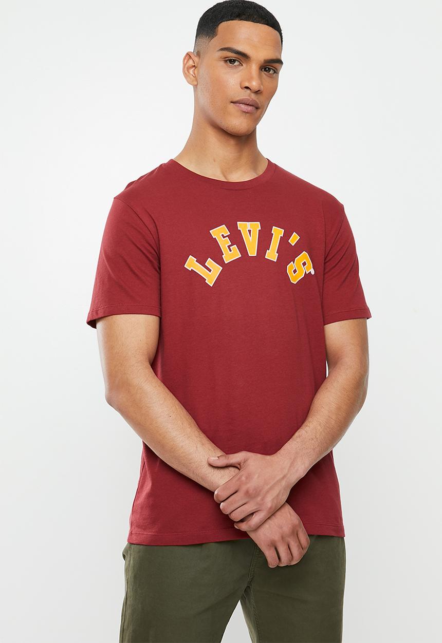 Levi’s® - Graphic crewneck athletic tee - biking red