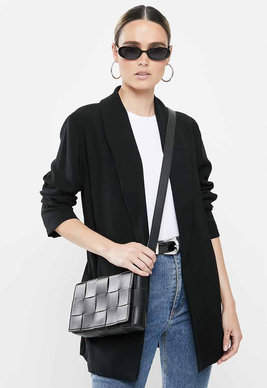 Superbalist - Braided crossbody bag - black