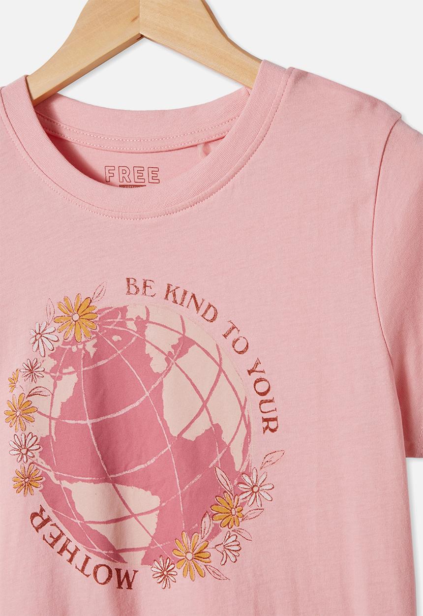 Free by Cotton On - Girls classic short sleeve tee - pink