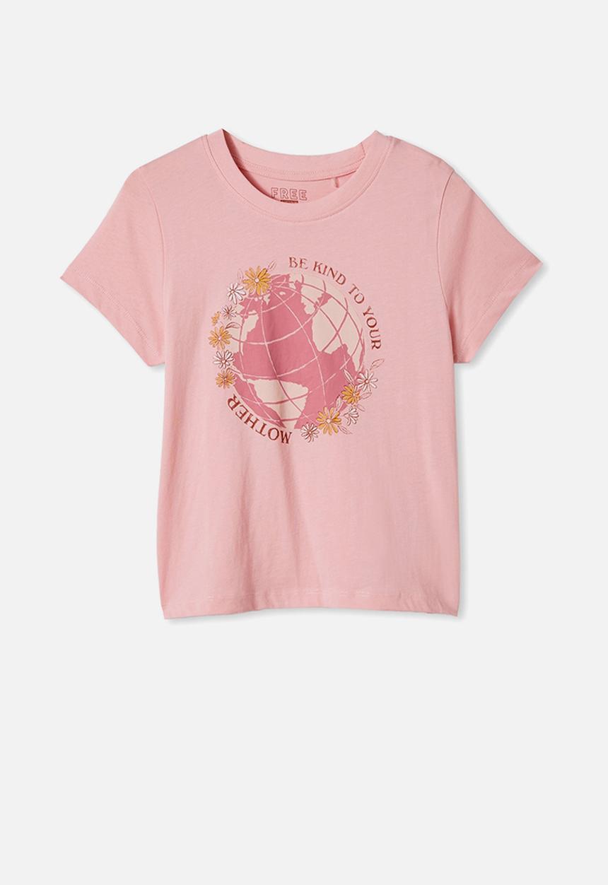 Free by Cotton On - Girls classic short sleeve tee - pink