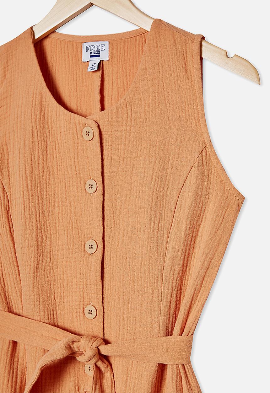Free by Cotton On - Monique playsuit - apricot sun