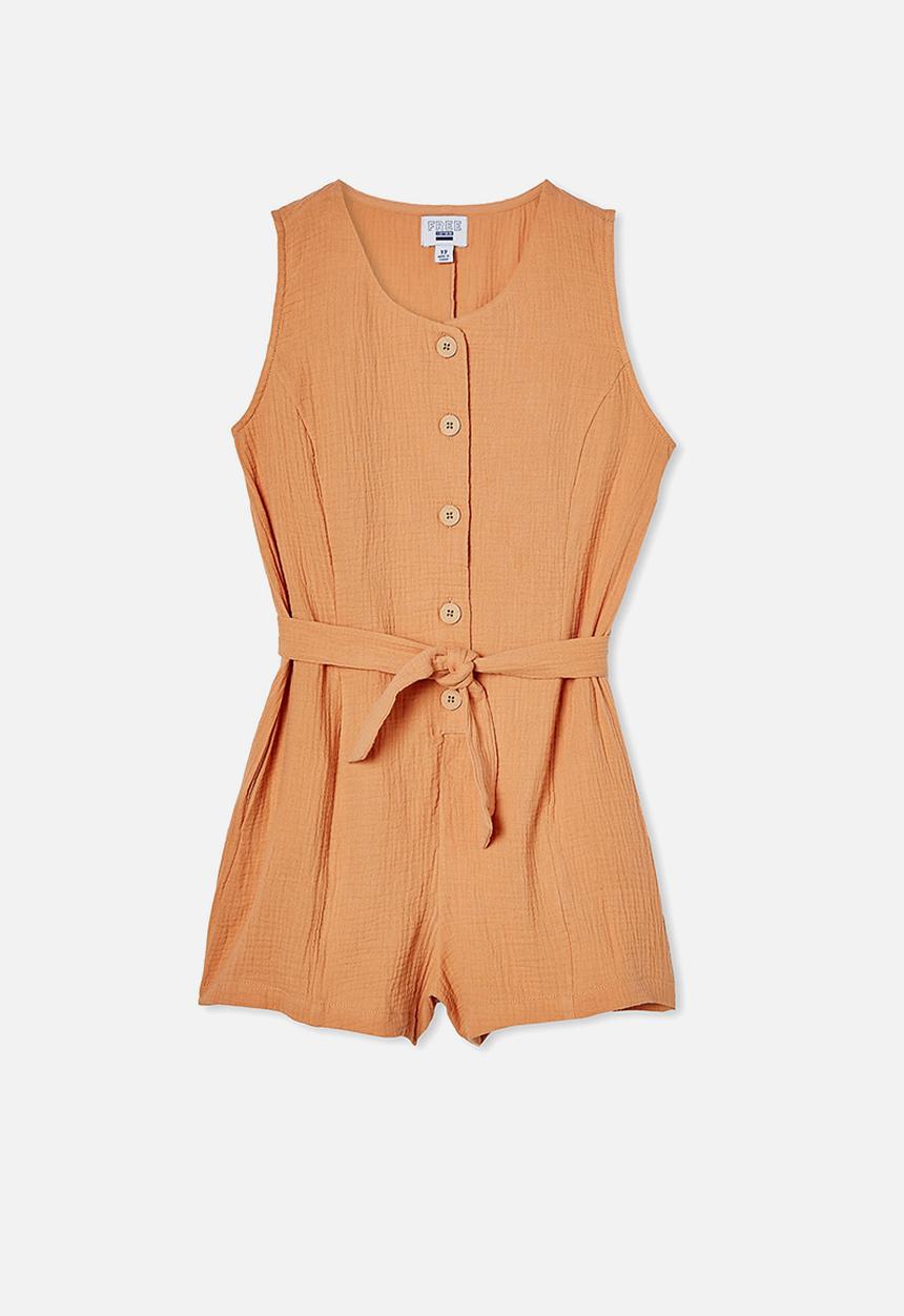 Free by Cotton On - Monique playsuit - apricot sun