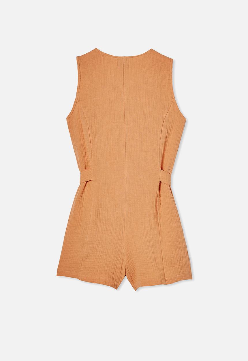 Free by Cotton On - Monique playsuit - apricot sun