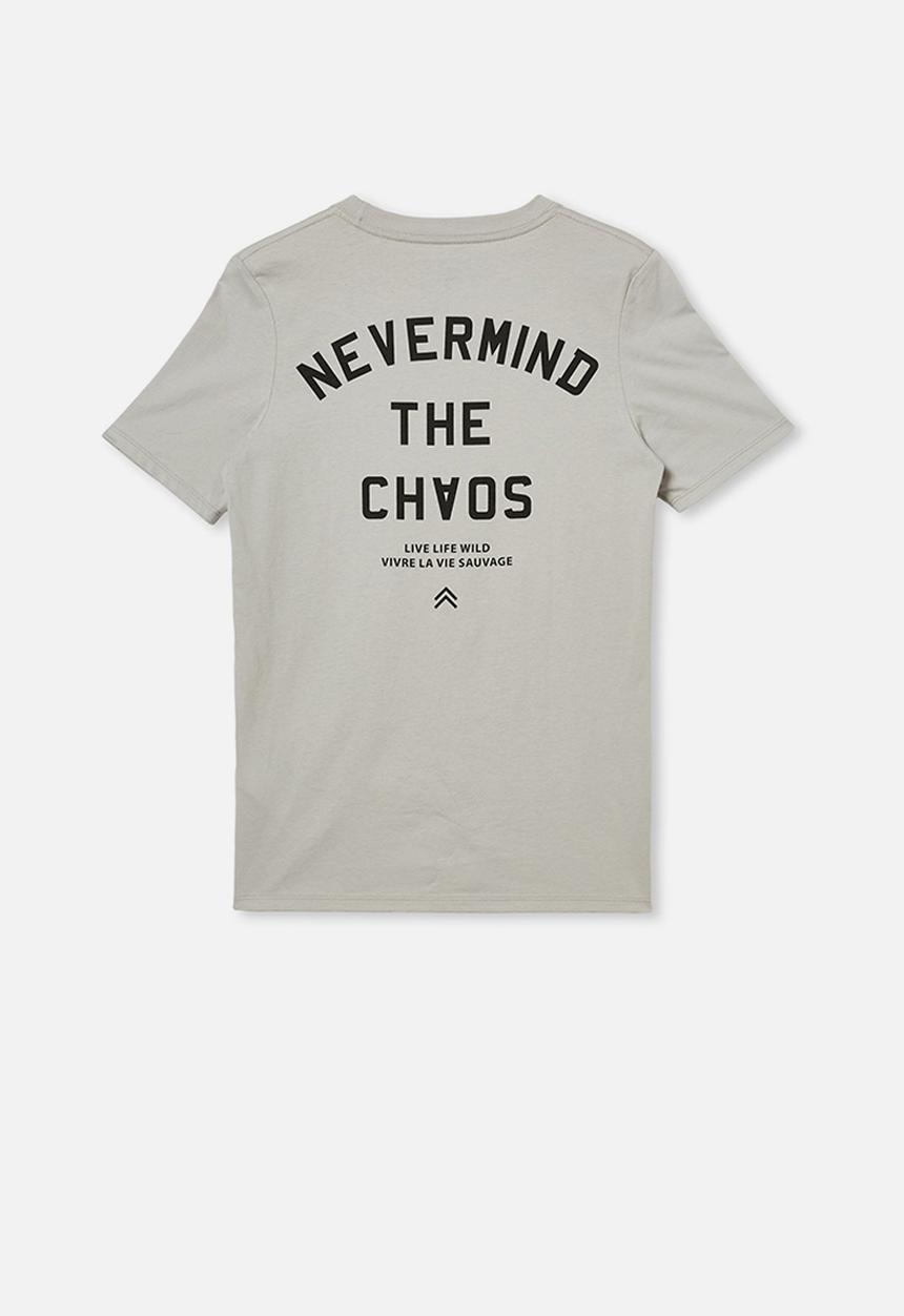 Free by Cotton On - Free boys skater short sleeve tee - winter grey