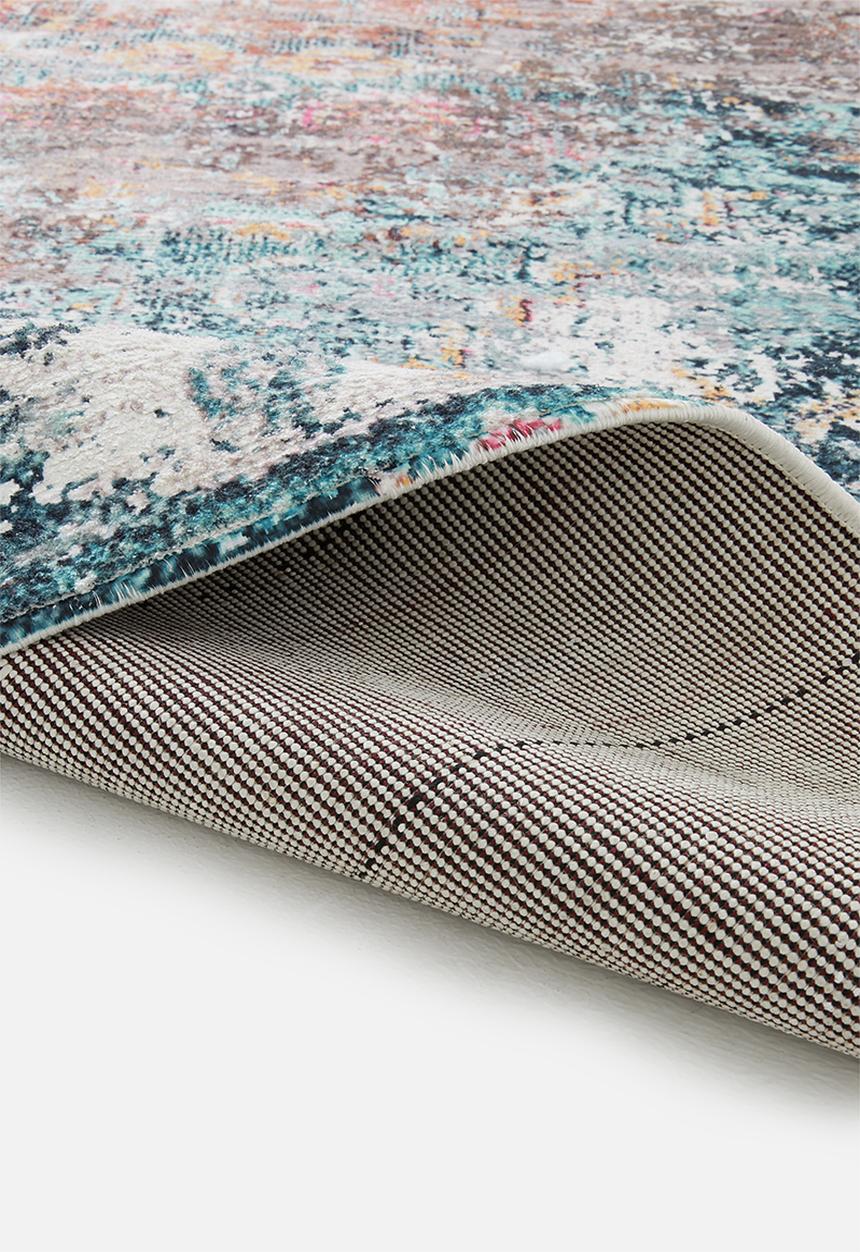Sixth Floor - Firefly polyester printed rug - multi