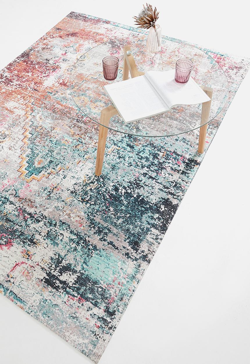 Sixth Floor - Firefly polyester printed rug - multi