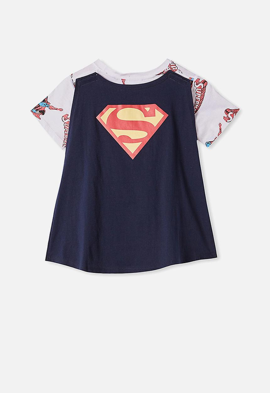 Cotton On - Short sleeve license cape tee - navy cape