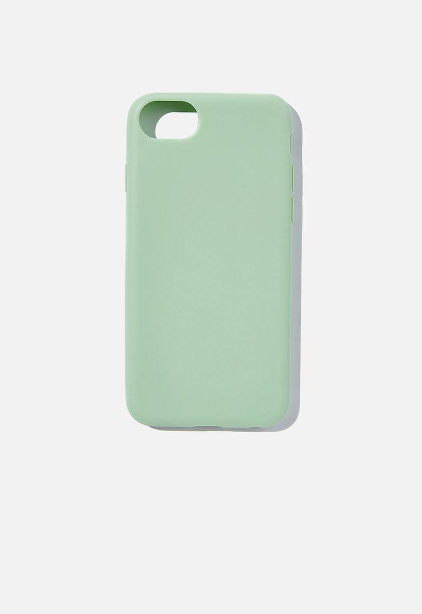 Typo - Slimline recycled phone case iphone 6,7,8,se - mint leaf